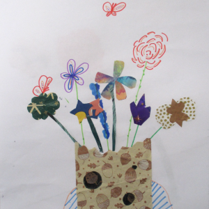 Céleste-6E-Nature morte aux pommes et papillons